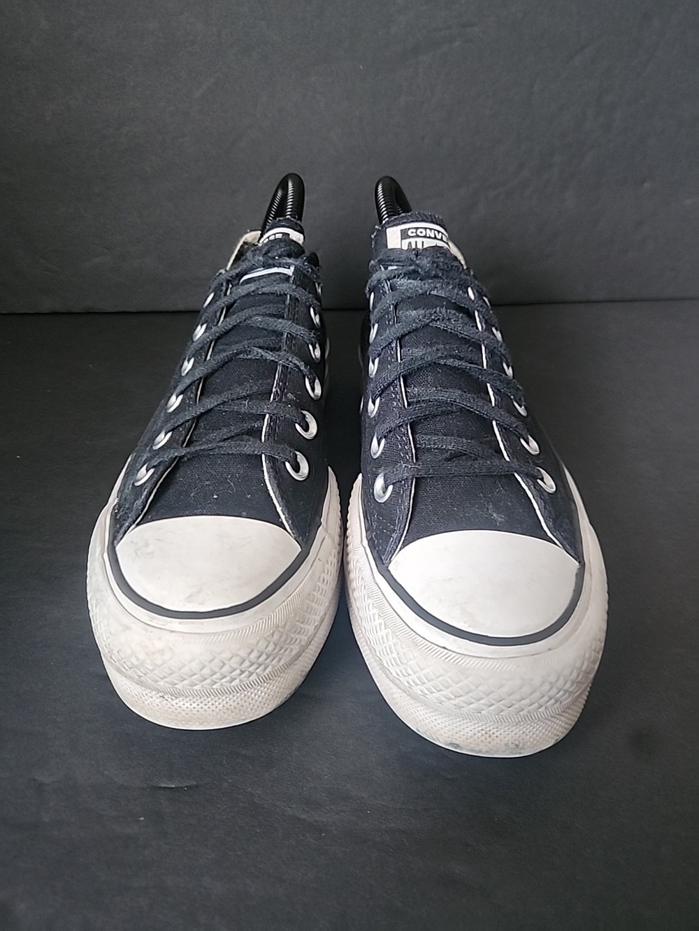 Converse Chuck Taylor All Star Lift Ox Black White Women Size 7.5 560250C - Picture 3 of 9